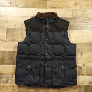 Eddie Bauer Yukon Down Vest Goose Down Fill Power 550 Men's Size Large Navy